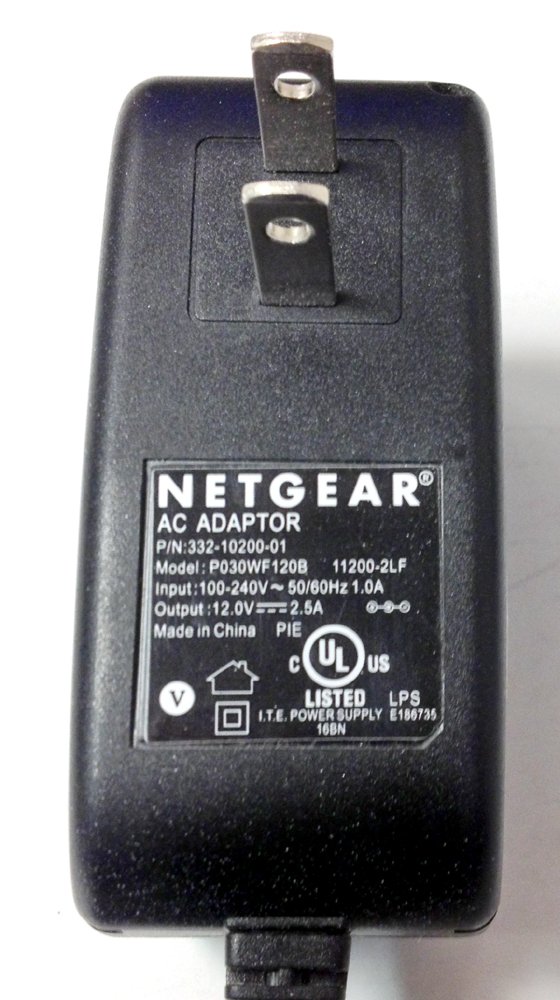 New NETGEAR 12.0V 2.5A 332-10200-01 AC ADAPTER for NETGEAR R6300 WNDR3700 WNDR3800 WNDR4000 WNDR4300